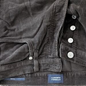 Citizens Of Humanity Dark Olive Corduroy Women's Cropped Pants Jolene